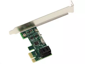 PCIe SATA III Controller 6GB /// 2 Ports /// ASM1061 High Low Profile Compact - Picture 1 of 3