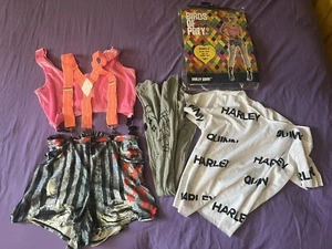 Harley Quinn Adulto Mujer Disfraz Aves Rapices Halloween Med + Camiseta Paquete - Imagen 1 de 5