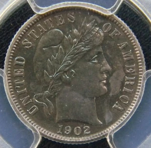 1902 Proof Barber Dime, PCGS PR64, Scarce. Stunning Luster and Blue Color - Picture 1 of 4