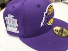Neuf avec étiquettes New Era 59Fifty Los Angeles Lakers 17X NBA CHAMPS rétro NBA chapeau ajusté HOMME