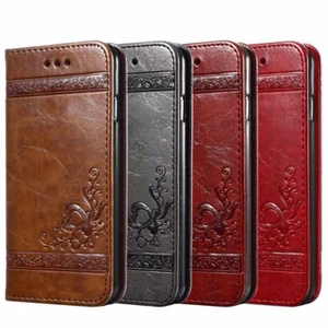 Handy Hülle für Samsung Galaxy Magnet Case Schutz Tasche Flip Wallet Book Etui - Bild 1 von 14