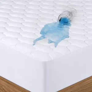 Quilted Fitted Waterproof Mattress Pad Protector Deep Pocket Protector Cover New - Picture 1 of 11