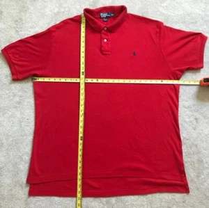 Polo Ralph Lauren Short Sleeve Polo Men's XXL Red - Navy Pony - Bild 1 von 4