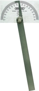 NEW GENERAL TOOLS 17 STAINLESS STEEL SQUARE HEAD STYLE QUALITY PROTRACTOR SALE - Picture 1 of 2