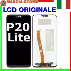 DISPLAY HUAWEI P20 LITE ANE-LX1 TOUCH SCREEN SCHERMO VETRO LCD ORIGINALE PER - Foto 1 di 1
