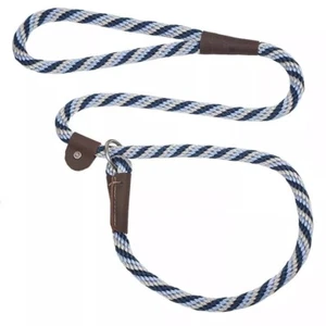 Correa para perro Mendota estilo británico, azul ártico, 4, 6 pies hecha en EE. UU. - Imagen 1 de 5