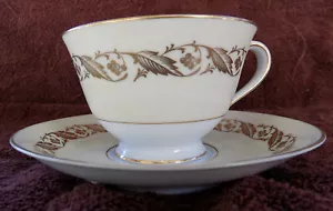 Elegant Vintage Pre 1950's Noritake Footed Cup & Saucer - Picture 1 of 5