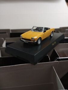 Kyosho 1/64 Fiat 124 Convertible Spider Yellow