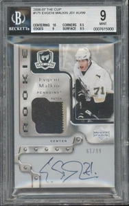 2006 The Cup Jersey Patch RPA #171 Evgeni Malkin /99 RC Mint BGS BAS 9 10 Auto - Picture 1 of 2