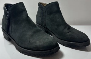 The North Face Women’s Bridgeton Black Leather Zip Ankle Bootie Size 6.5 READ - Picture 1 of 13