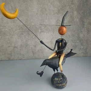 August Moon Jack On A Raven 2003 Dan DiPaolo Halloween Figure - Picture 1 of 20