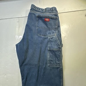 Dickies Carpenter Herren Jeans 90s Logo Retro Streetwear Blau 42x30 #2133 - Bild 1 von 16