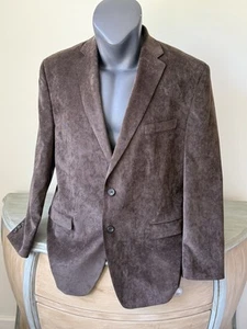 Chaps Ralph Lauren Corduroy Sport Coat Men's Brown Blazer Size 46R New Paisley - Picture 1 of 10