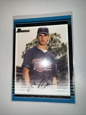Bowman Gold #379 Joe Mauer RC 2002 Rookie Twins Foto 1 de 2