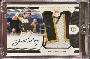 2021 Panini National Treasures RPA /25 Ha-seong Kim Rookie Auto, Autograph - Picture 1 of 2