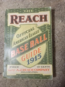 1915 Reach Official American League Baseball Guide. 448 Pages - Picture 1 of 4