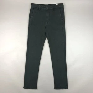 Rag & Bone Pants Mens 32x30 Green Action Loopback Chino Fit 2 Slim Mid Rise - Picture 1 of 14