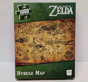 The Legend Of Zelda, Hyrule Map -Puzzle 1000 Pieces Made In USA - Picture 1 of 12