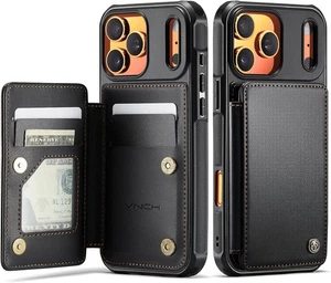 Vinich Wallet Case für iPhone 17 Pro Max mit Kartenfach RFID Schutz - Bild 1 von 9