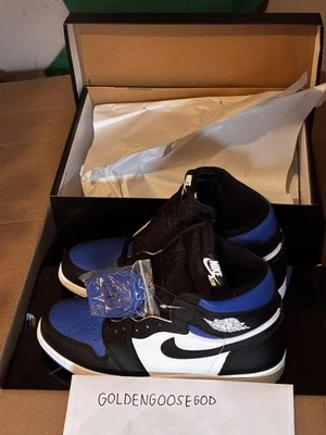 Nuevas Nike Air Jordan 1 2020 retro altas OG "puntera real" negras/blancas 555088-041 talla 10 Foto 1 de 4