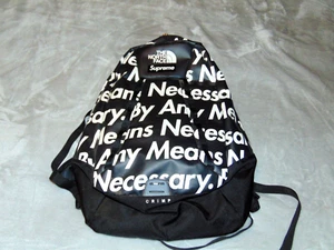 Zaino nero Supreme x North Face con qualsiasi mezzo necessario - da riparare - Foto 1 di 11