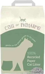 Call of Nature Recycled Paper Cat Litter, Biodegradable Cat Litter Pellet - 7Ltr - Picture 1 of 3