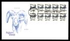 Mayfairstamps US FDC 1982 Bighorn sheep Booklet Pane Block first Day Cover aaj_7