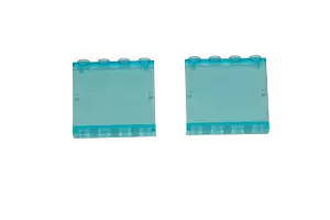 2 Lego® TRAIN Railway 9V RC Window for Waggon Carriage 4x3 STANDARD BLUE - Picture 1 of 1