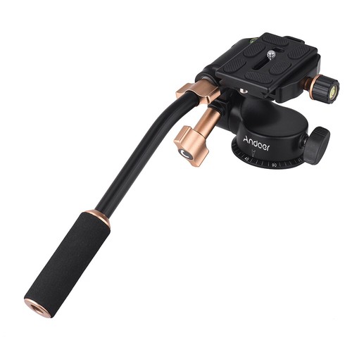 360° Damping Video Tripod Head+Pan Bar Handle for DSLR H4K1 eBay