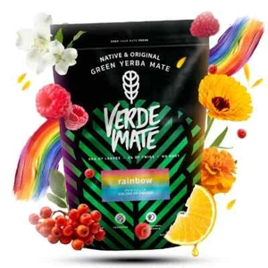 Mate Tee Verde Mate Rainbow Yerba Mate Luftgetrocknet Wenig Staub Mild 400g - Bild 1 von 6