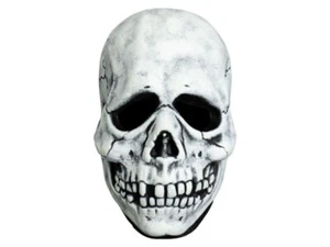 Don Post White Skull Vinyl Mask Replica Halloween Costume Prop Trick Or Treat - Picture 1 of 3