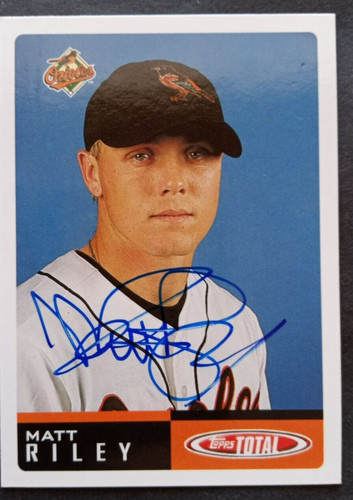 2002 Topps (Total) SIGNED: Matt Riley, ORIOLES #469 | eBay