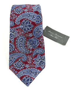 Daniel Cremieux Signature Collection Silk Tie 7 Fold Blue Paisley Italy Limited - Picture 1 of 10