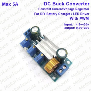 4.5-30V to 5V 9V 12V 24V DC Converter Constant Current Solar Battery Charger PWM - Picture 1 of 5