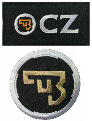 CZ Ceska Zbrojovka Guns Pistol Safe Handgun Patch | 2PC iron on or Sew on