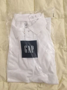 NEW GAP School Uniform White Polo Shirt, Size 14-16, 100% Cotton - Picture 1 of 3