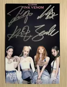 Foto Autografi LISA ROSA NERO Jennie ROSE Jisoo firmata a mano 6"" autografata - Foto 1 di 30