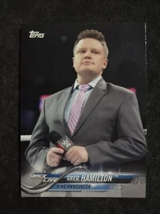2018 Topps WWE #35 Greg Hamilton Wrestling Karte - Bild 1 von 2