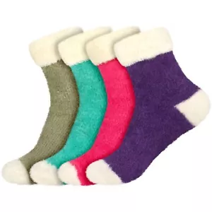 Calcetines de puño ligeros de pluma difusa para mujer - surtido 4D - 4prs - Imagen 1 de 9