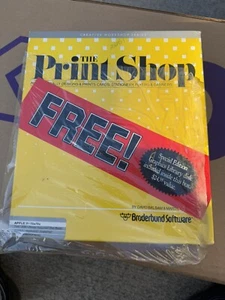 Apple II IIe Broderbund Print Shop. (F1) - Photo 1/4
