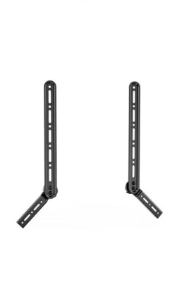 Nuevos soportes de montaje de barra de sonido arriba debajo de TV ajustables 3 ángulos brazo extendido negro Foto 1 de 4
