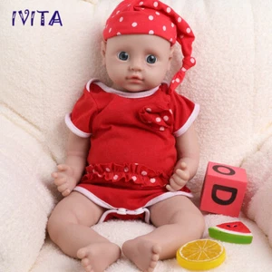 Handgemachte Silikon Reborn Puppen 18" Realistisch Mädchen Baby Puppen - Bild 1 von 12