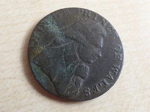 George Prince of Wales Middlesex Half-Penny Token 1795 (myrefn10977) - Picture 1 of 4