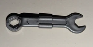 Lego Duplo Flat Silver Wrench Tool Smooth Handles Minifigure Part Piece # 16265 - Picture 1 of 2