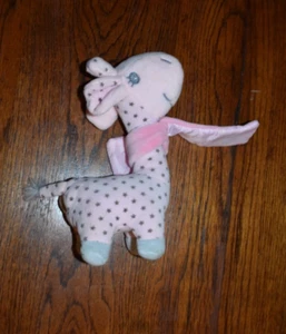 DanDee Pink Plush Giraffe Gray Star 8" Baby My 1st Christmas Stuffed Animal - Picture 1 of 2