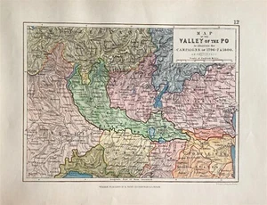 Plan de Batalla Militar Valle del PO ilustra campañas de 1796-7 y 1800 - Imagen 1 de 2