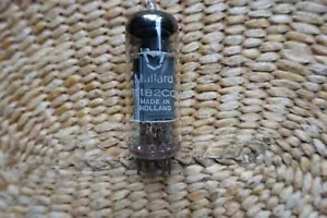 Mullard E182CC Valve Gray Plate Halo Getter Holland 47C1 - Tested Good (B10) - Foto 1 di 9