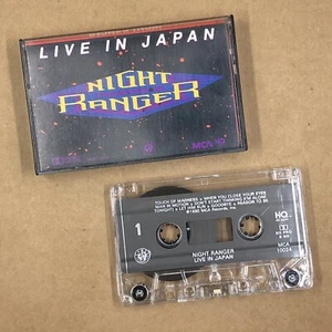 NIGHT RANGER Cassette Tape 80s Metal Glam LIVE IN JAPAN SISTER CHRISTIAN - Picture 1 of 6