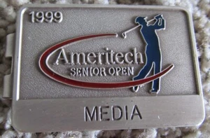 1999 AMERITECH SENIOR OPEN MEDIA BELT/MONEY CLIP - Picture 1 of 2
