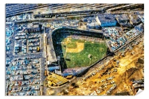 Crosley Field Cincinnati Reds Baseball Stadium Ballpark 2MC1 Painting Art Print - Picture 1 of 20